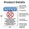 Signmission No Cell Phones Allowed, 12 in W x Rectangle, Aluminum OS-2PACK-NS-A-1218-V-14422 - alternate 2